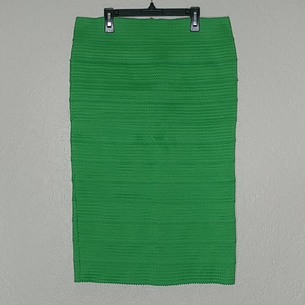 New York & Company 7th Avenue Bandage Skirt Green Size M